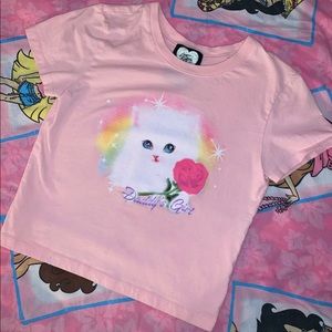 DADDYS GIRL KITTY BABY TEE